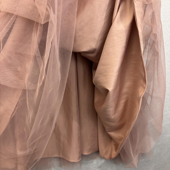 NWT JJ's House Lace Tulle Gown 26W Dusty Rose Embroidered Evening Bridesmaid - Picture 12 of 16